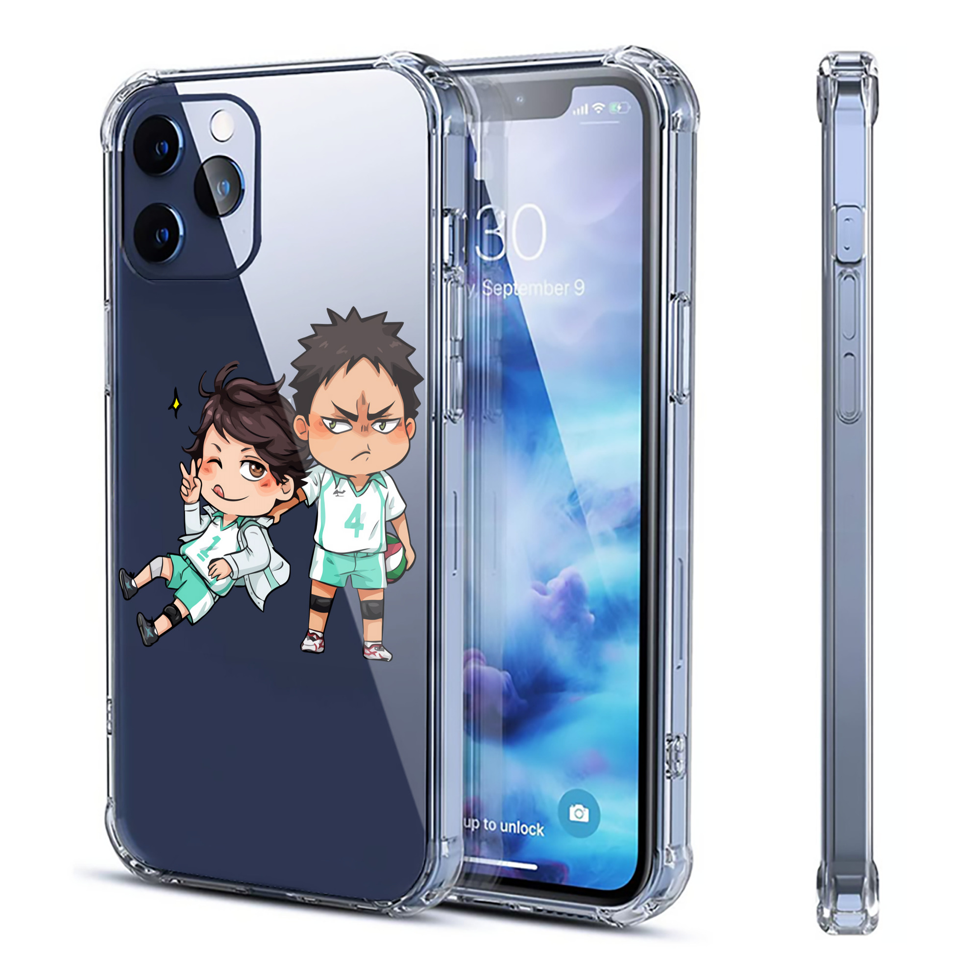 （画像用） ハイキュー!! Haikyu!! 【iPhone 12シリーズ対応】透明スマホケース（クリアソフトケース）